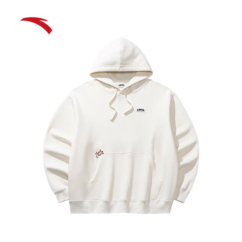 ANTA Unisex Fleece-Lined Hooded Skateboard Pullover Hoodie