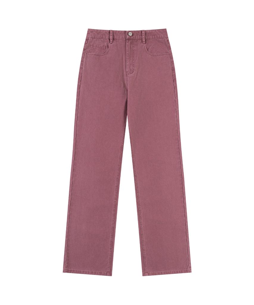 Siyajyu Sijn6107 Vintage Cotton Washed Pants_Dusty Purple