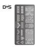 Stamping Plates Set Bows Flowers Lace Design Manicures Decoration Metal Plate Transfer Sweet Series Template