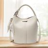 PU Leather Bucket Bag for Women with Inner Pocket Crossbody Bag Mini Shoulder Messenger Bag for Work & Daily Use