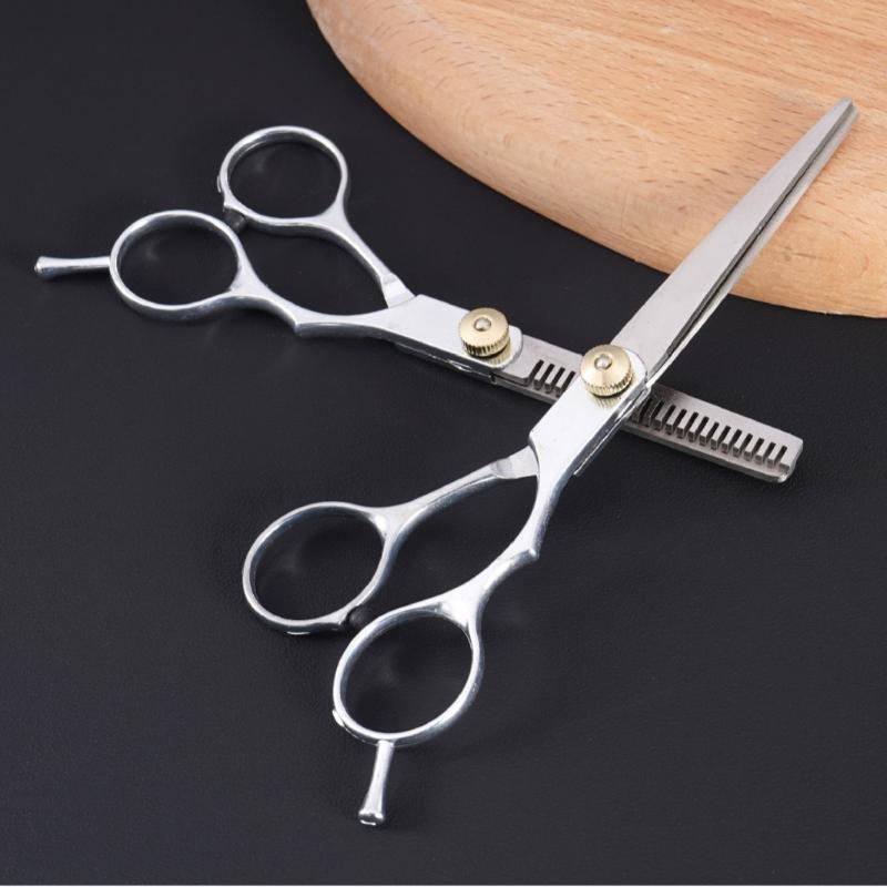 2Pcs Professional Hairdressing Haircut Scissors Barber Shop Hairdresser'S Cutting Thinning Tools High Quality Salon Set