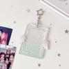 Cute Acrylic Kpop Card Holder Keychain Angel Wing Album Binder Photo Frame Protective 3 Inch Idols Photocard Holder Bag Pendant
