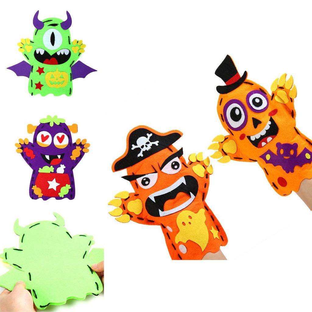 Children's Halloween Puppet Diy Craft Kit For Kindergarten Dress Up Props