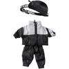 Niannyyhouse Fanny Pack Suit Doll Dress Up Belt Bag Coat Pants 1/12 BJD OB11 4.3 Inches (11 Cm) Doll Action Figures Clothing Accessories (Black)