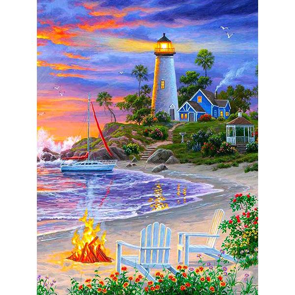 DIY Diamond Painting Lighthouse Cross Stitch Scenery Diamond Embroidery Seaside 5D New Arrival Mosaic Kits Home Decor