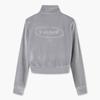 Le Coq Sportif Women S Velvet Slim Fit Stand Collar Zip Up Lgr Qp422ofto1