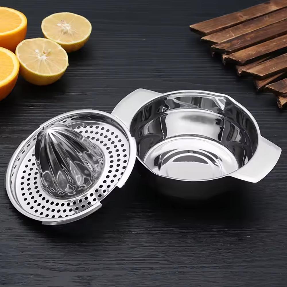 304 Stainless Steel Juicer Portable Manual Lemon Orange Fruit Steel Kitchen Accessories Tool Citrus Raw Hand Pressed Juice Maker