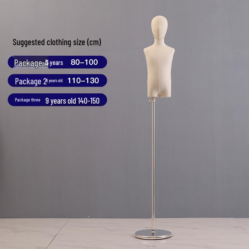 Mannechin Copii cu Picioare Despărțite: Stativ de Expunere Corp Întreg/Jumătate pentru Haine de Copii, Bărbați și Femei