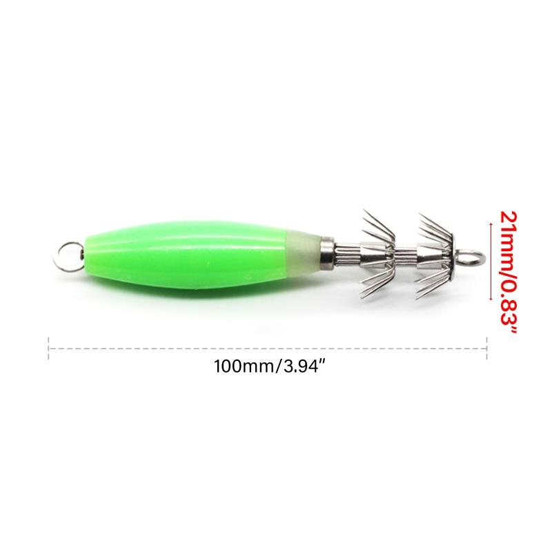 Glows Squid Fishing Baits Squid Jig Baits Fluorescents Luminous Baits Fishing