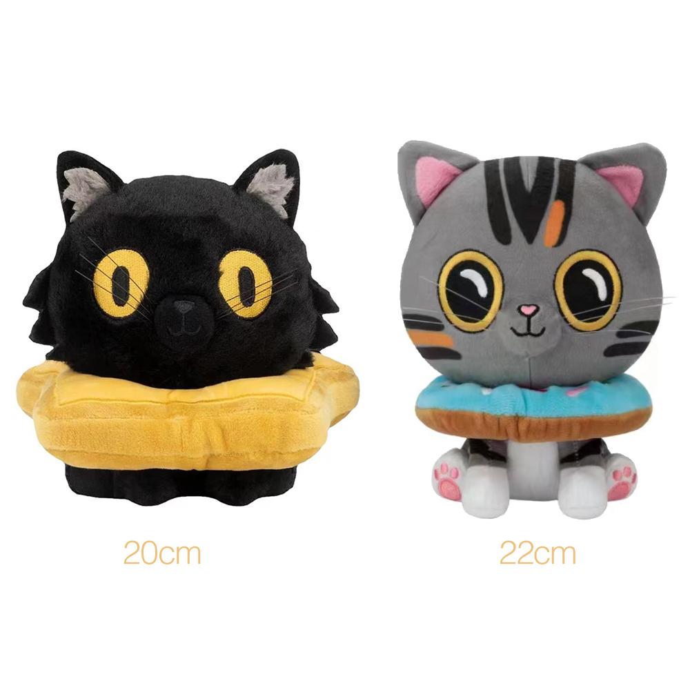 New Arrive Cute Soft Material 20cm Ralph and Bella Plushie Stuffed Cartoon Cat Plush Home Comfort Pillow Cushion Perfect Gift Doll Kids Girls