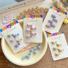 Korean Cute Heart Plaid Candy Color Mini Hair Clip for Kids