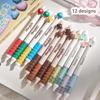 4pcs Candy Gel Pens Set Sweet Rainbow Milk Chocolate 0.5mm Ballpoint Quick-dry Black Color Ink for Writing