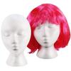 Foam Mannequin Head Reusable Head Model Mannequin Head Wig Holder Cap Display Stand
