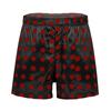 Mens Love Heart Print Soft Boxer Shorts Lightweight Loose Sports Short Pants Sleepwear Beachwear