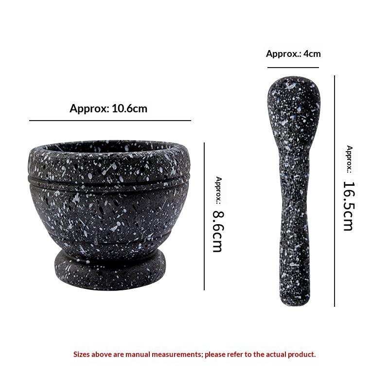 Resin Setmortar and Pestle Garlic Herb Spice Mixing Grinding Crusher Bowl Restaurant Kitchen Tools