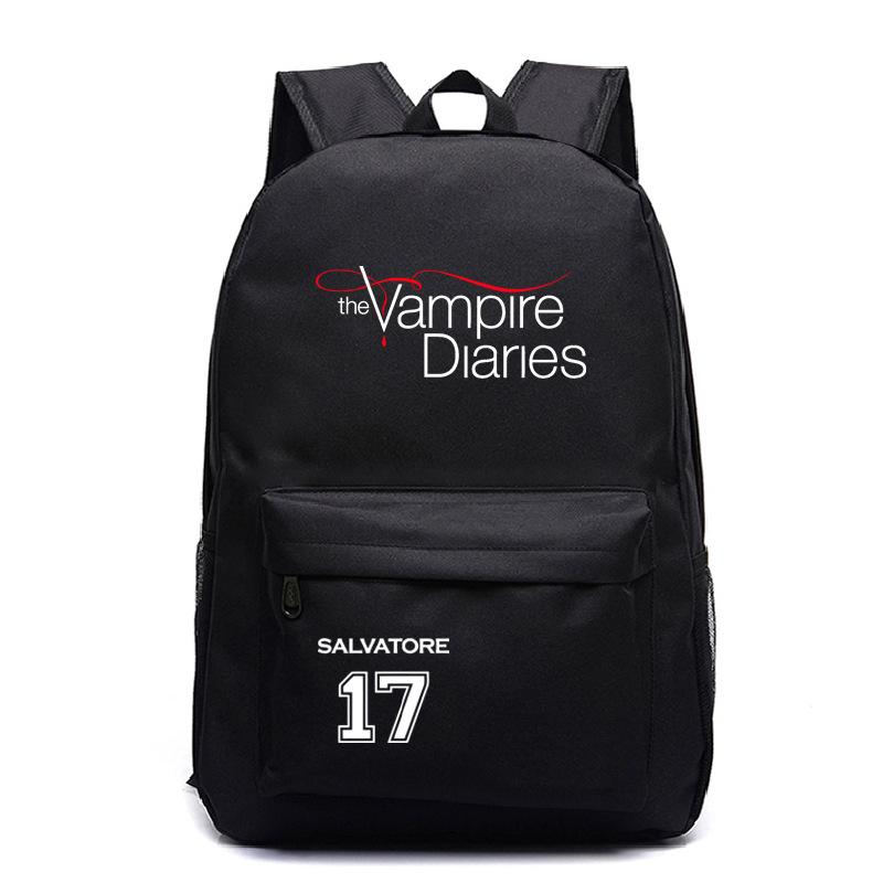 Vampire Diaries Peripheral Elementary and Secondary School Bags Grades 3-6 Casual Backpacks