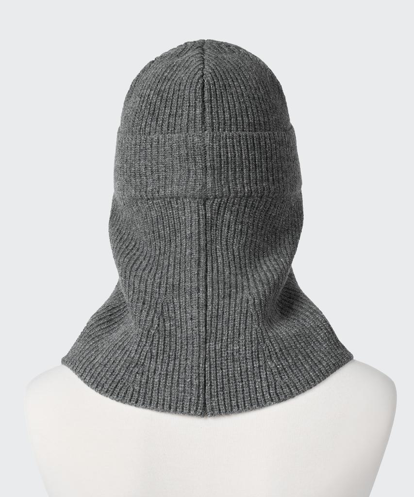 MUSINSA STANDARD Lambswool Knit Beanie Balaclava [Medium Gray]