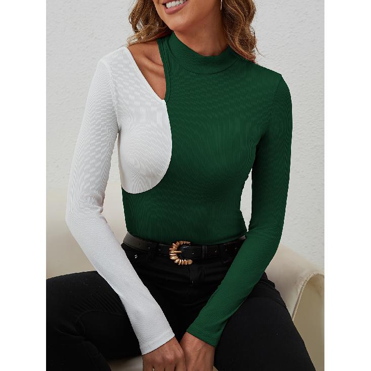 Jarní a podzimní novinka Dámské Univerzální Dlouhý rukáv Každodenní Business Dojíždění Elegantní Pohodlí Sexy spodní košile Top