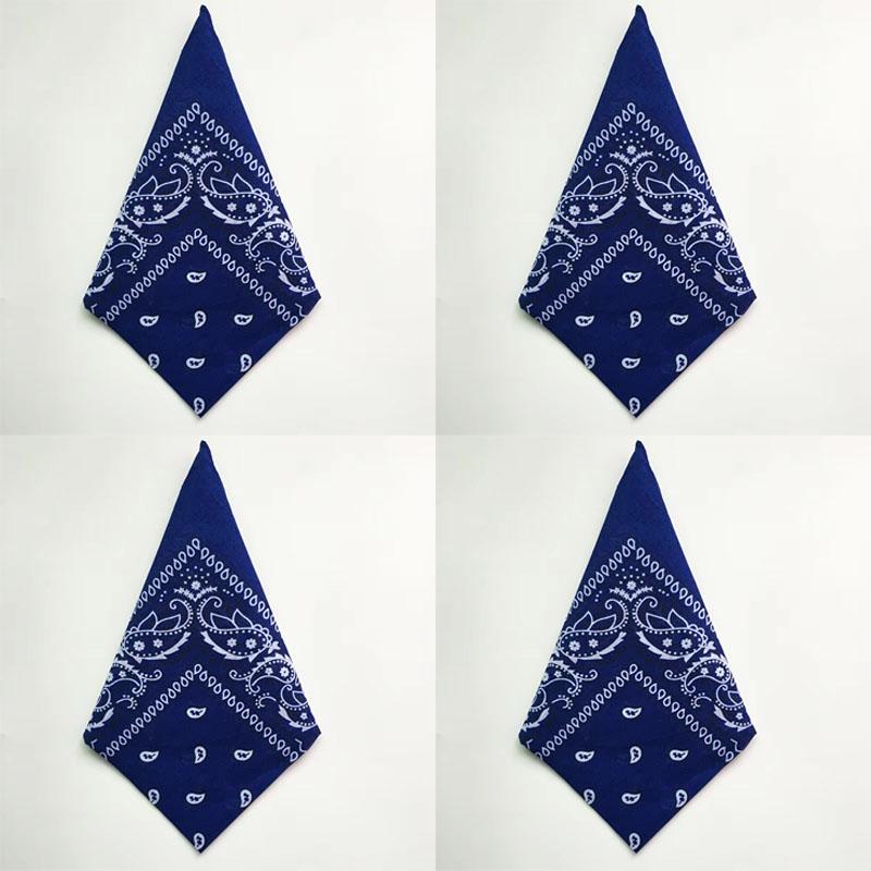 1/4/6pcs Paisley Bandana Printed Square Scarves Wristband Hair Band Neck Scarf Headwear Handkerchief Unisex Fashion Head Square