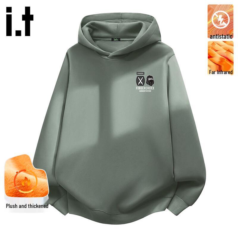 Fingercroxx Men's Fleece Lined Hooded Sweatshirt