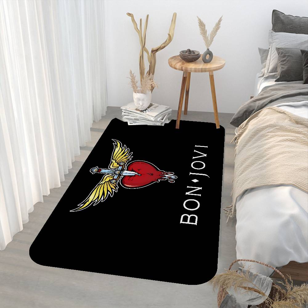 B-BonS Logo J-Jovi Kitchen Mat Kids Room Bedroom Decoration Balcony Anti-Slip Doormat Living Room Alfombra