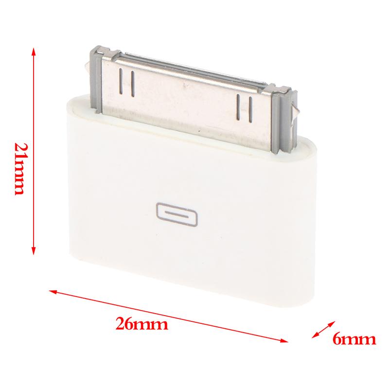 Adaptateur Convertisseur Chargeur Micro USB vers 30 broches pour iPhone 4 4s 3gs iPod Adaptateur de Synchronisation de Données