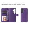 For Samsung Galaxy A55 5G Case 2 In 1 Detachable Magnetic Leather Wallet Mobile Cover with Strap