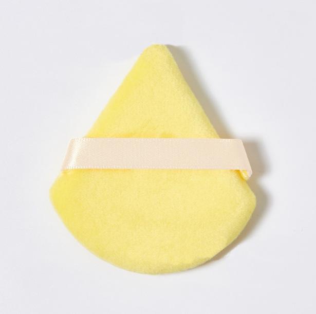 Dual-Use Velvet Flocking Triangle Puff for Wet & Dry Powder Setting