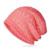Flowers Summer Beret Cap Hollowed Out Sun Visor Breathable Knitted Hat  Women