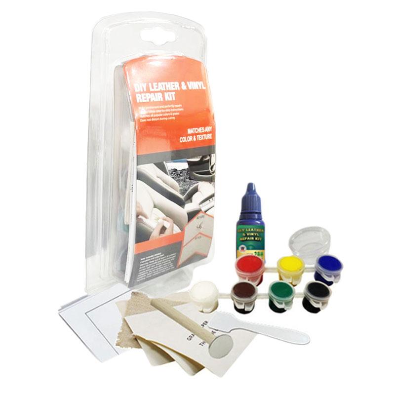 Car Leather Repair Kit Auto Leather Seat Sofa Chair Vinyl and Leather Repair Black White Filler Cream Complementary Refurbishing
