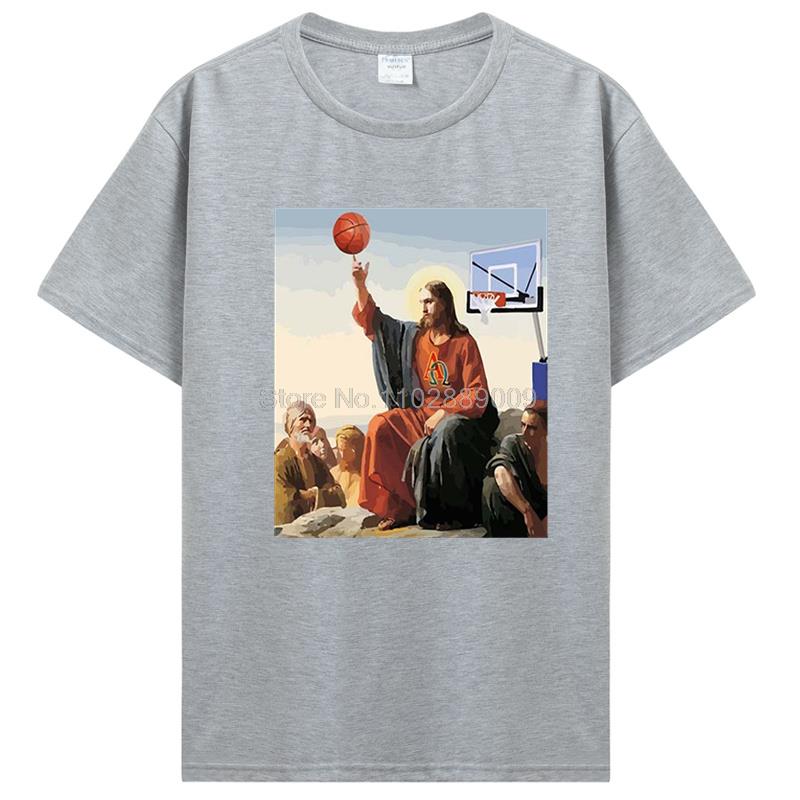 Herren Bodybuilding T-Shirt Pumping Training Crossfit Schwarzes T-Shirt Fitness Jesus Ist Mein Spotter T-Shirt Baumwoll-Tees Streetwear