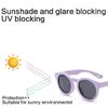 Lightweight Silicone Frame Toddler Sunglasses Foldable Design UV400 Sun Glasses Eyewear For Outdoor Travel