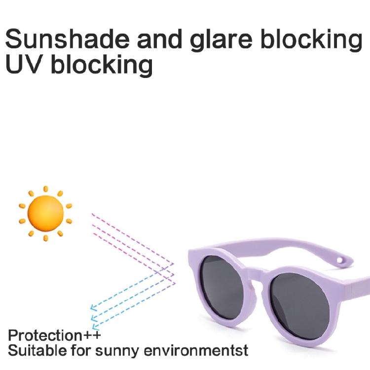 Lightweight Silicone Frame Toddler Sunglasses Foldable Design UV400 Sun Glasses Eyewear For Outdoor Travel