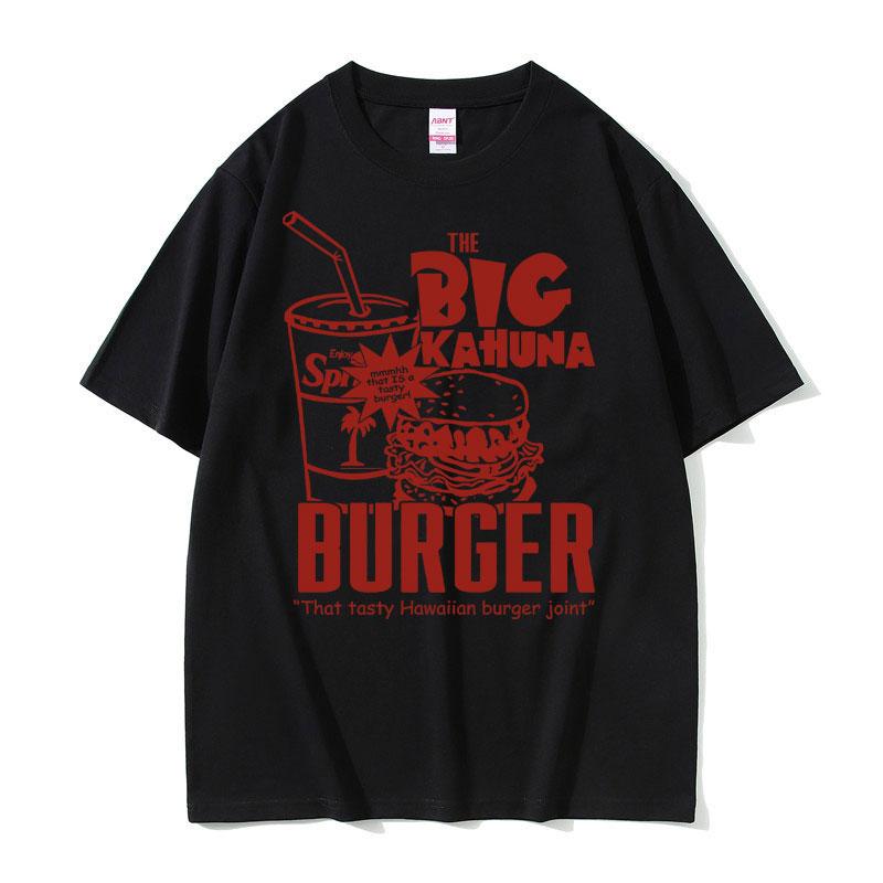 

Famous Director Quentin Tarantino Movie Pulp Fiction T-shirt The Big Kahuna Burger That Tasty Hawaiian Burger Joint Men Tshirt S разноцветный
