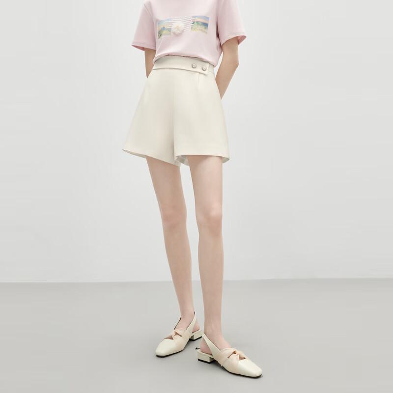 Women's Stylish High-Waist A-Line Commuter Shorts