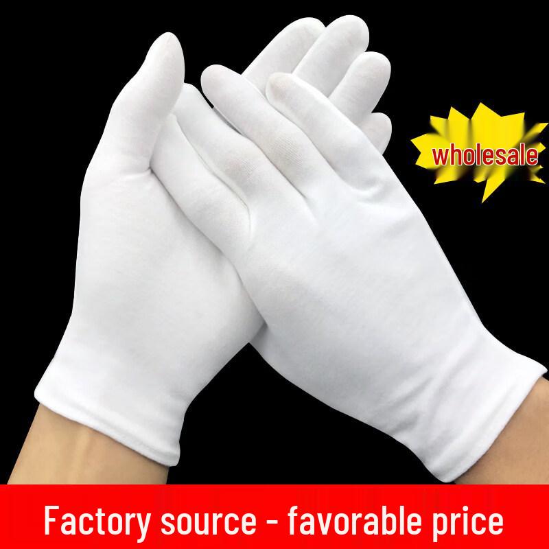 Pure Cotton White Handling Gloves