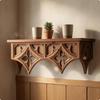 Ornate Wall Shelf Openwork Carved EuropeanStyle French Country Decor A1622