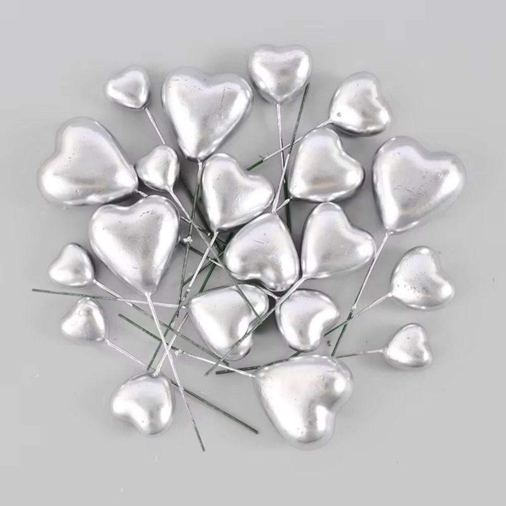 20PCS Glitter Balls Cake Topper Balls DIY Craft Glitter Cake Toppers For Wedding Celebration