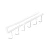 Under Cabinet Hook Multifunctional Rustproof Iron 6 Hooks Cabinet Storage Hanger for Bedroom Kitchen