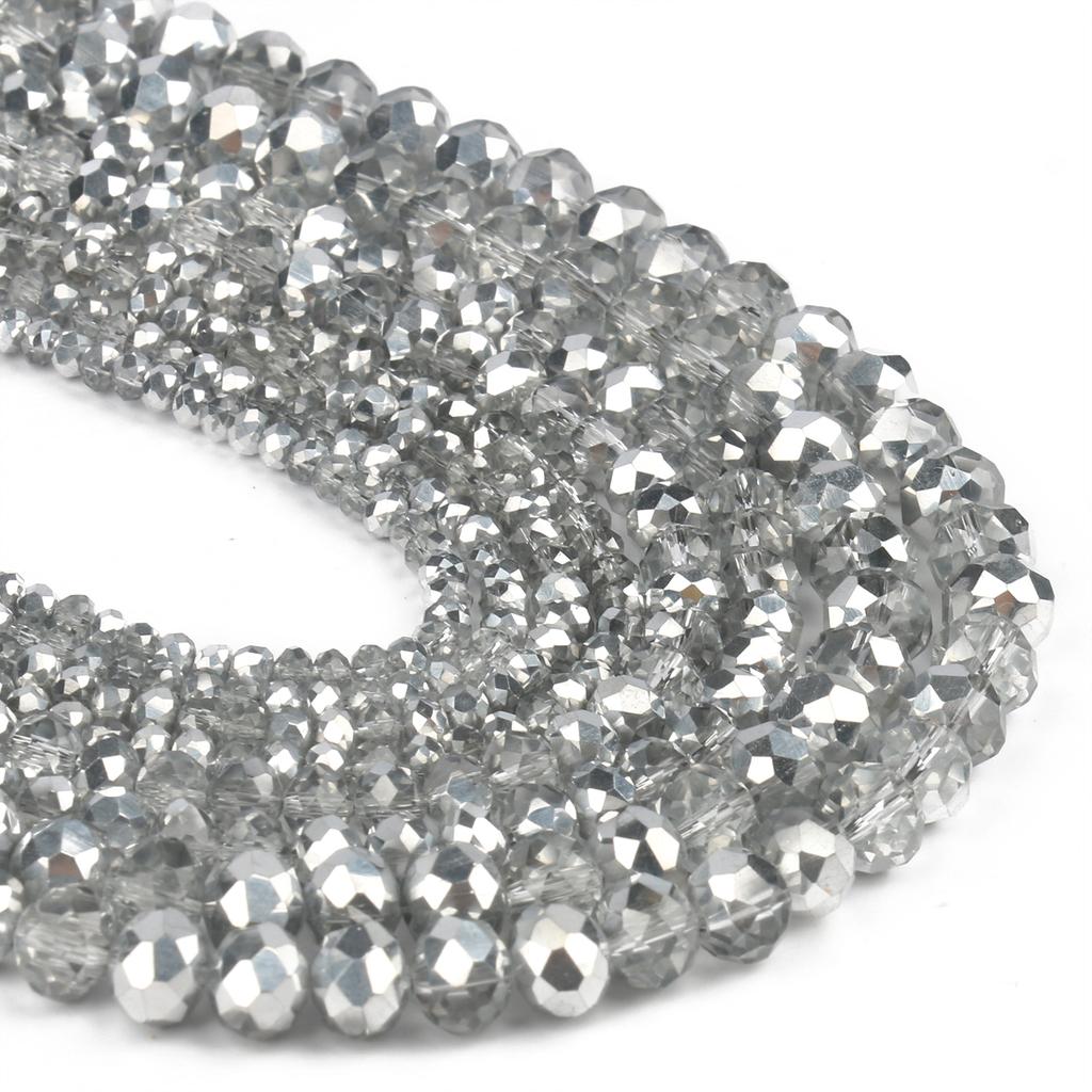 3 4 6 8mm Facettierte Rondelle Kristallglasperlen Österreich Kristall Abstandshalter Lose Perlen Für Schmuckherstellung DIY Armband Anhänger Zubehör
