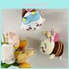 Adorable Plush Bee Toy Cute Animal Stuffed Doll Perfect For Children's Gifts And Bag Accessories