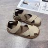 Low Heel Shoes Woman Sweet Sandals Ladies Summer Sandals Orange Espadrille Closed Retro Gladiator Sandals Women Shoes Comfort Casual