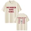 Rosé Number One Girl 2025 T-shirt Men Women Korean Fashion Trend T Shirts Unisex Casual Cotton Crewneck T-shirts Fans Gift