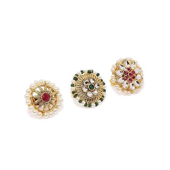 

Набор из 3 традиционных регулируемых колец на палец для женщин