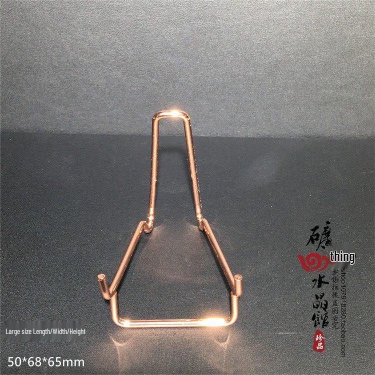 Crystal Stone Metal Bracket Alloy Display Shelf Decor