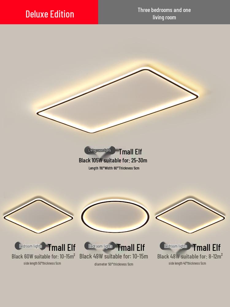 2025 Modern LED Ceiling Light with Remote Control - Minimalist Style for Master Bedroom & Living Room