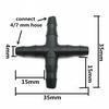 20* Cross Fitting Connector Black Unique Barb Design Reduces Insertion Force Practical Portable And Easy To Install
