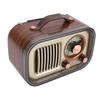 Retro Bluetooth Speaker Radio Portable AM FM SW Radio Rechargeable Wireless Speaker with Telescopic Antenna for Home