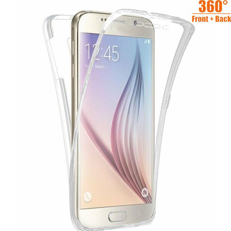 

Премиум Shockproof 360 "Чистый гель Корпус Крышка для Samsung Галактика A5 (2017) J5 J7 Prime J2 A7 A10 M30