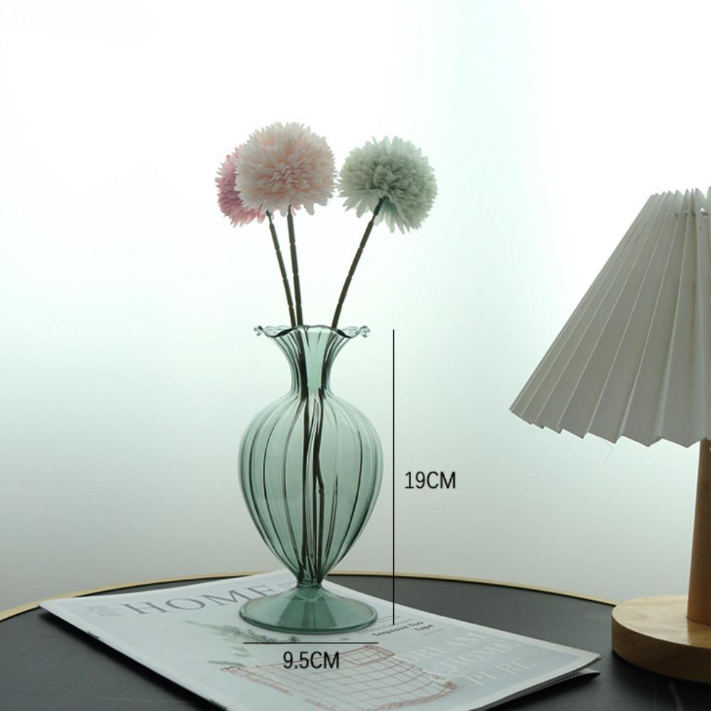 Einfache Glas Blumenvase Hydroponik Flasche für Schreibtisch Blumenarrangement für Wohnzimmer Heim Büro Dekoration